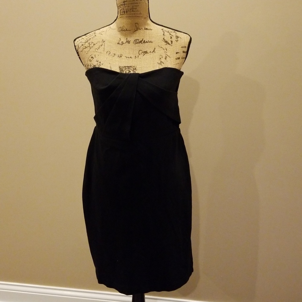 Ann Taylor black strapless dress B312:4:518